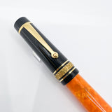 Maiora Mytho K Origine (Orange & Black) Fountain Pen   -  Medium 14kt Gold Nib