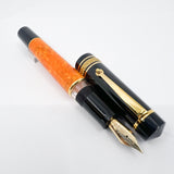 Maiora Mytho K Origine (Orange & Black) Fountain Pen   -  Medium 14kt Gold Nib