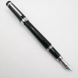 Cartier Pasha Black Resin & Platinum-Plated Trim Fountain Pen - Medium 18kt Gold Nib