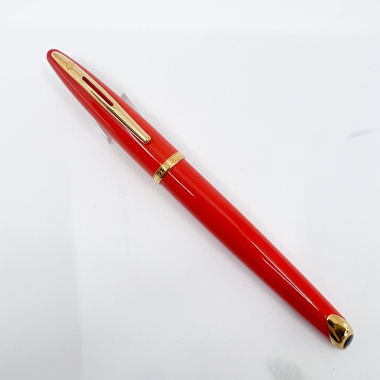 Waterman Carene  Orange Coral Lacquer Fountain Pen - Fine 18kt Gold Nib