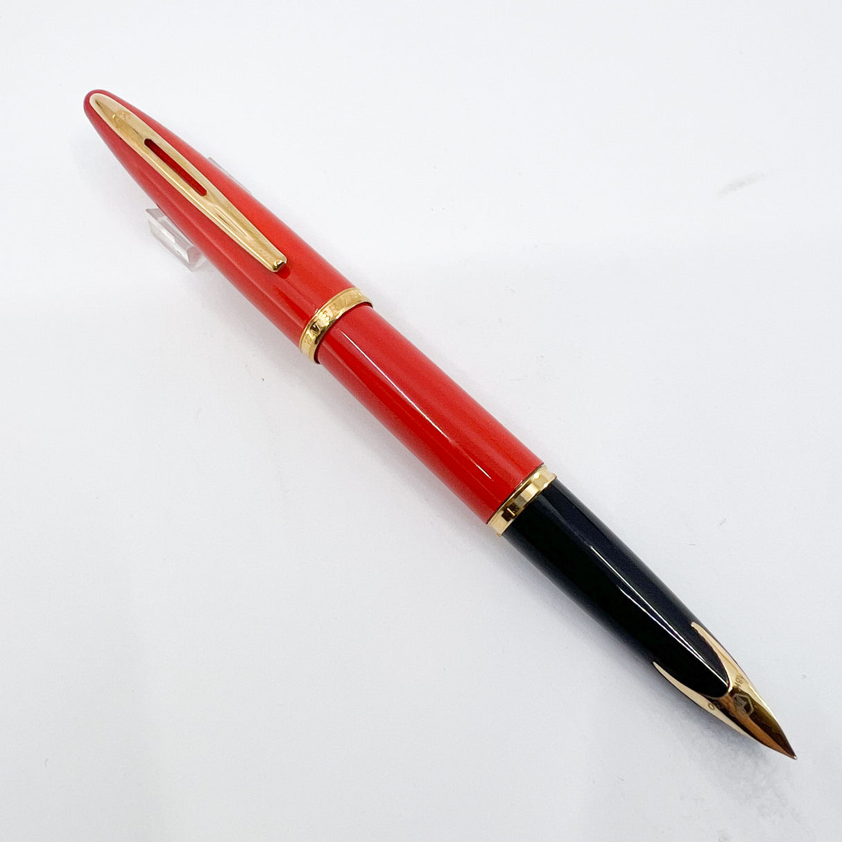 Waterman Carene  Orange Coral Lacquer Fountain Pen - Fine 18kt Gold Nib