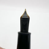 Montblanc Meisterstuck LeGrand Solitaire Carbon Steel #146 Fountain Pen - Medium 18kt Gold Nib