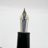 Montblanc Meisterstuck LeGrand Solitaire Carbon Steel #146 Fountain Pen - Medium 18kt Gold Nib