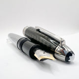 Montblanc Meisterstuck LeGrand Solitaire Carbon Steel #146 Fountain Pen - Medium 18kt Gold Nib