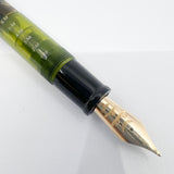 Conklin Nozac Green Saft Celluloid Fountain Pen – Legacy Collection Limited Edition - Flexible Medium 14kt Gold Nib