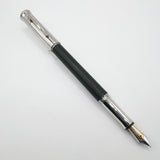 Graf von Faber Castell Classic Ebony Wood Fountain Pen - Medium 18kt Gold Nib