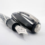 Visconti First Generation Black Divina Oversize Fountain Pen - Flexible Medium 23K Palladium Nib