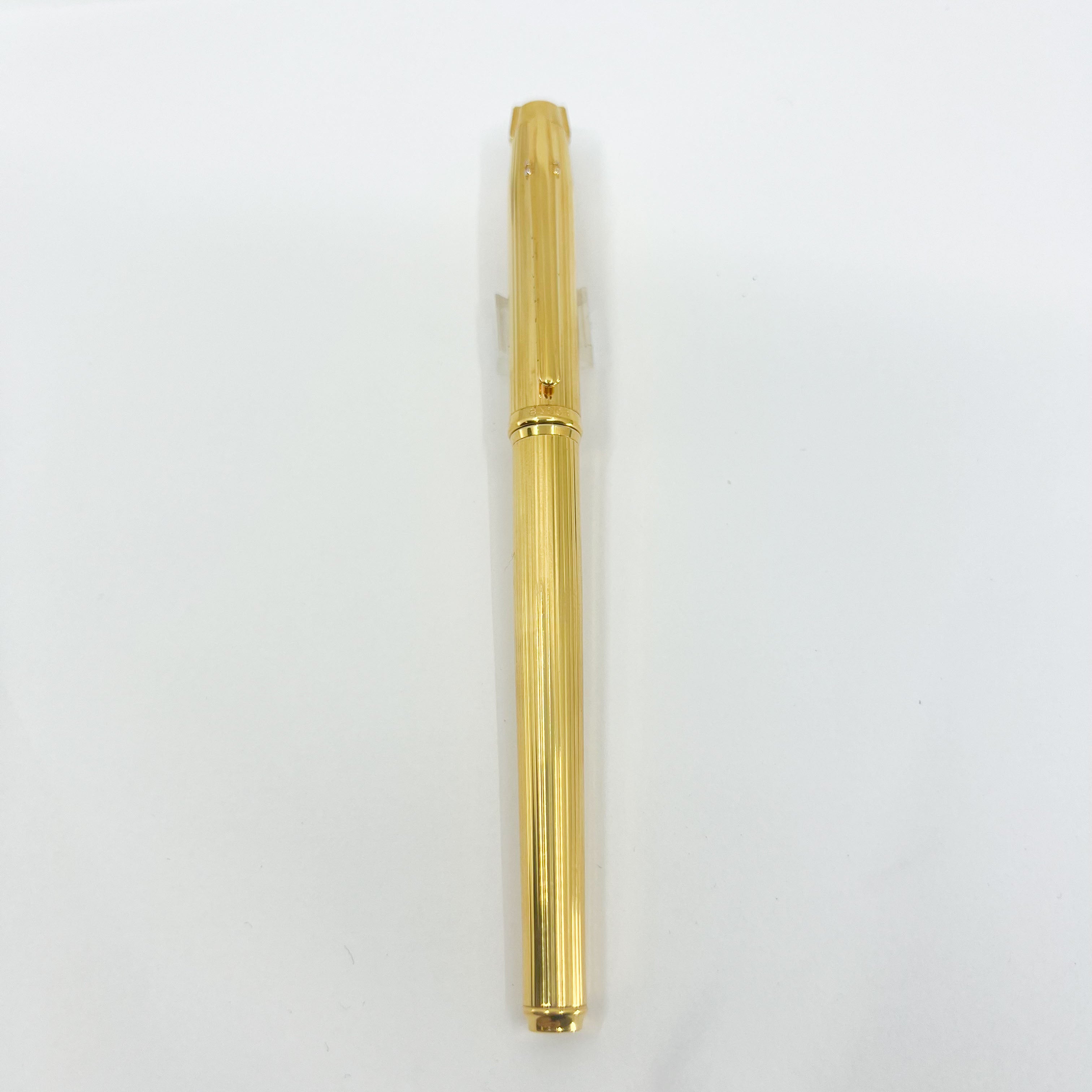 elysee 万年筆　18k Elysee Parthenon Fountain Pen with 18K Gold-Plated Vertically