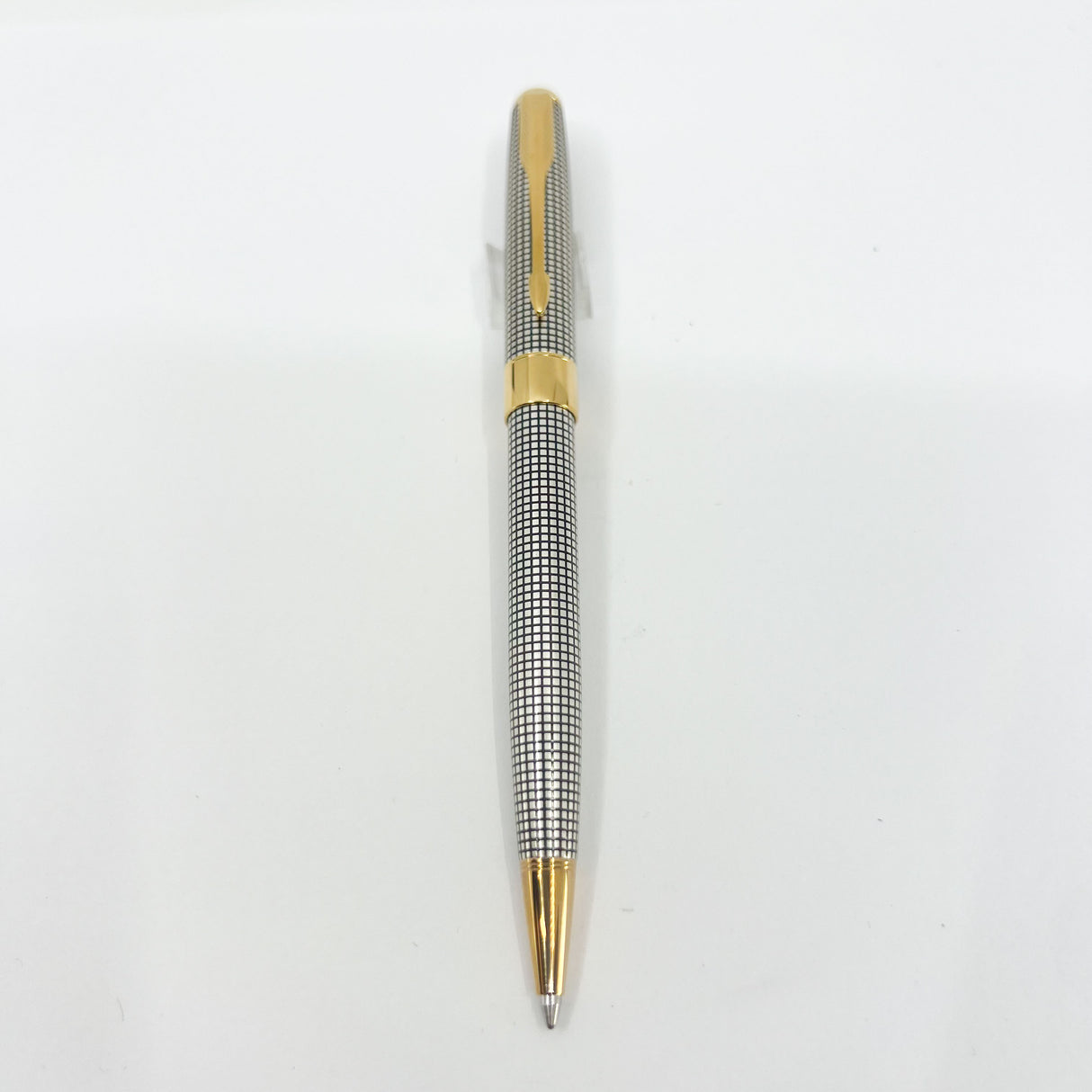 Parker Sonnet Sterling Silver Cisele Cross Hatch Design Ballpoint  Pen - Circa 1995