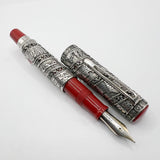 OMAS Jerusalem 3000 Limited Edition Sterling Silver Fountain Pen (1996) - Medium 18kt Gold Nib