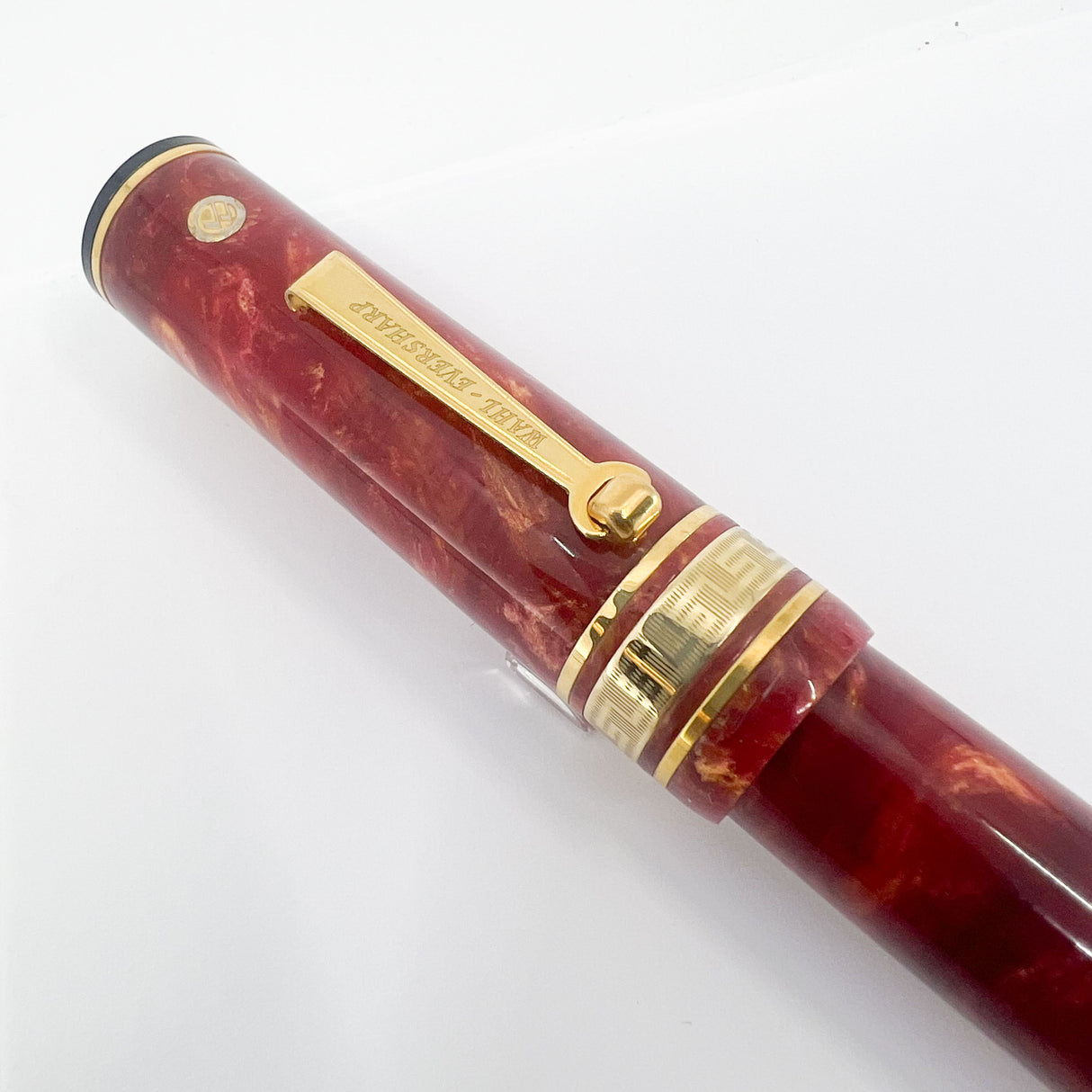 Wahl-Eversharp Decoband Oversize Red Cosmos Fountain Pen - Flexible Medium 14kt Gold Nib