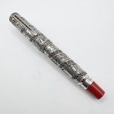 OMAS Jerusalem 3000 Limited Edition Sterling Silver Fountain Pen (1996) - Medium 18kt Gold Nib