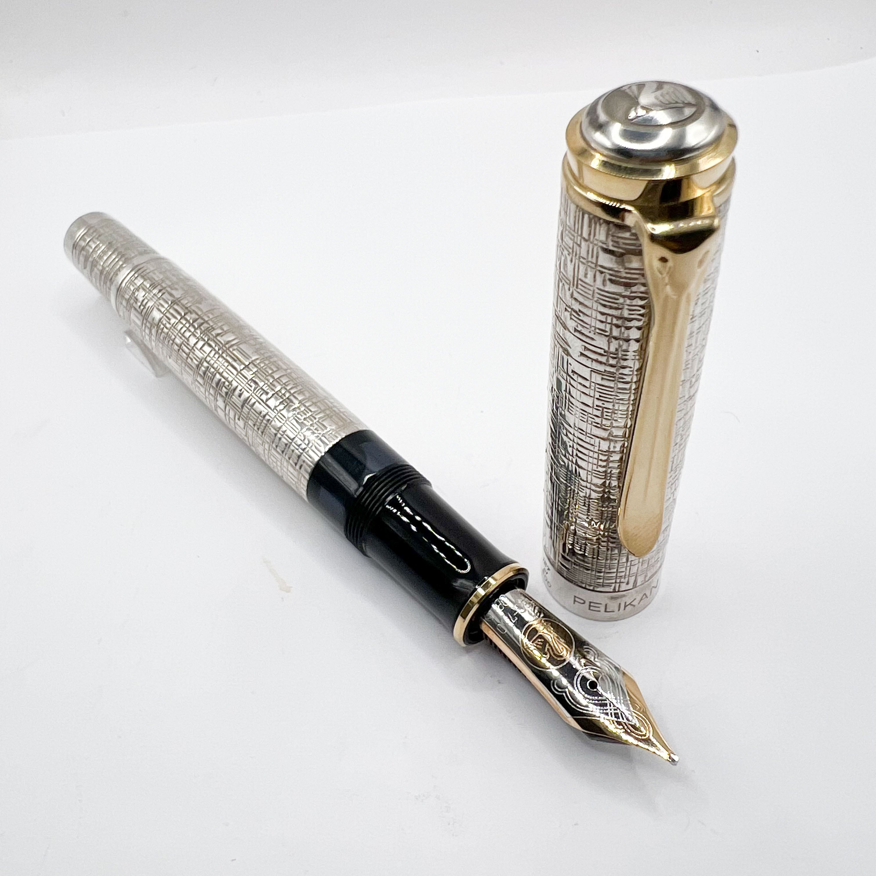 Pelikan M1000 金キャップ(925銀) PF印 3B Pelikan M1000 金キャップ
