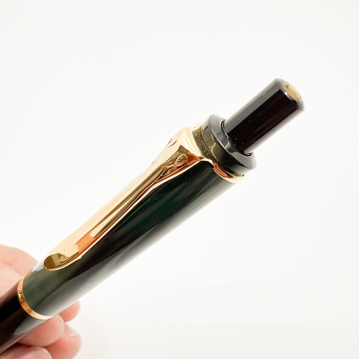 Pelikan K200 Ballpoint Pen - Marbled Green Cap/Black Barrel