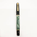 Pelikan Classic M200 Fountain Pen - Black Cap/Marbled Green Barrel