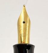 Pelikan Classic M200 Fountain Pen - Black Cap/Marbled Green Barrel
