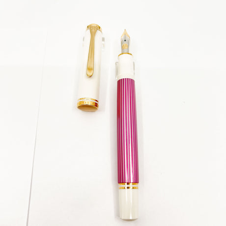 Pelikan M600 Pink-White Striped Fountain Pen