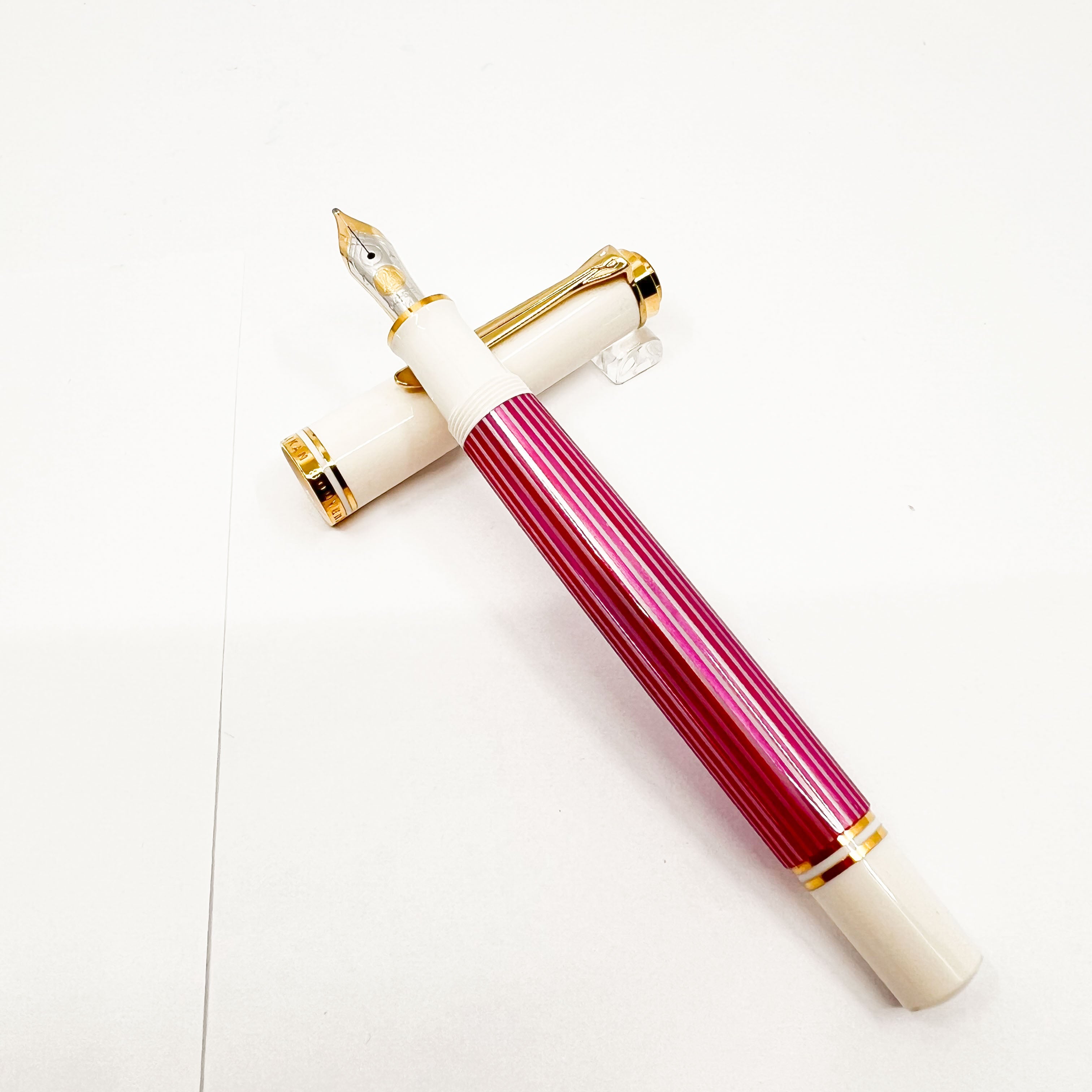 Pelikan M600 Pink-White Striped Fountain Pen – Fountain Pen Hospital