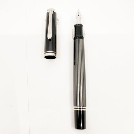 Pelikan  M405 Stresemann Gray Striped Fountain Pen