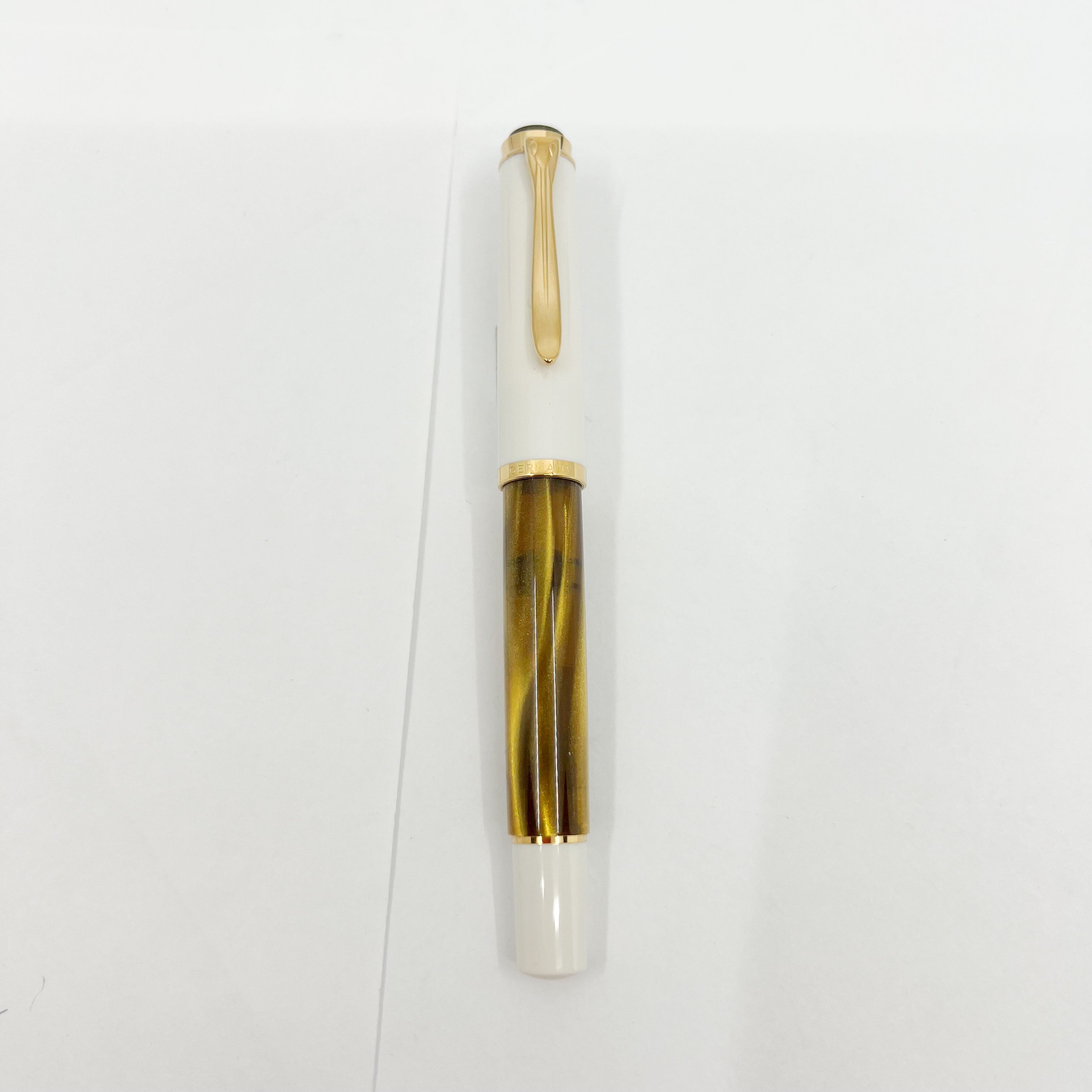 Pelikan M200 White-Gold Marbled Fountain Pen – Fountain Pen Hospital
