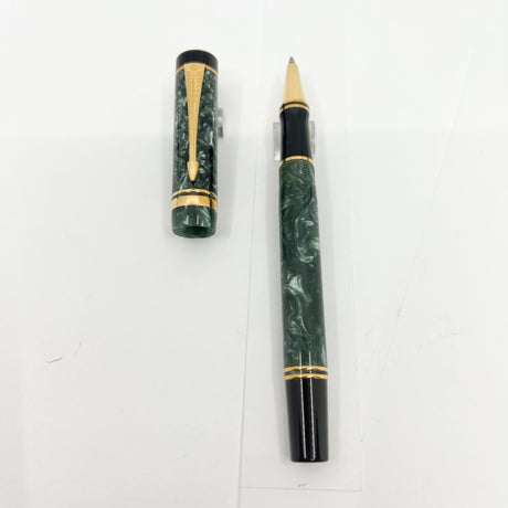 Parker Duofold Marbled Green Rollerball