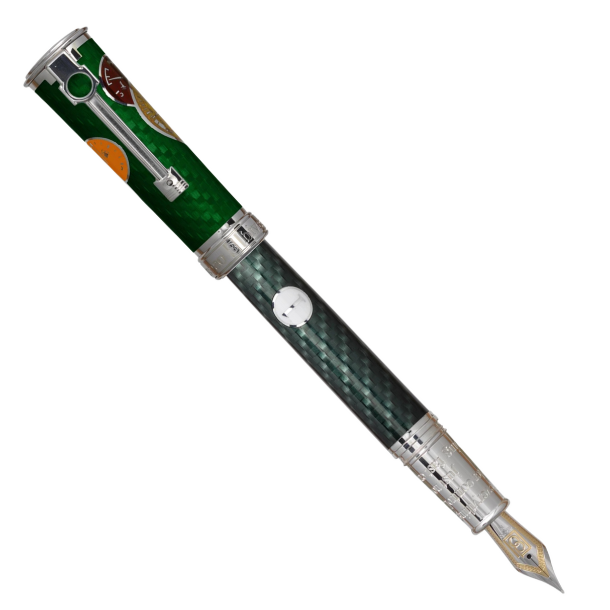 David Oscarson Take it to the limit Black British Racing Green / Carbon Black Fountain Pen