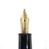 Montblanc #146 LeGrand Meisterstuck Black Resin Fountain Pen  - Flexible Broad 14kt Gold Nib