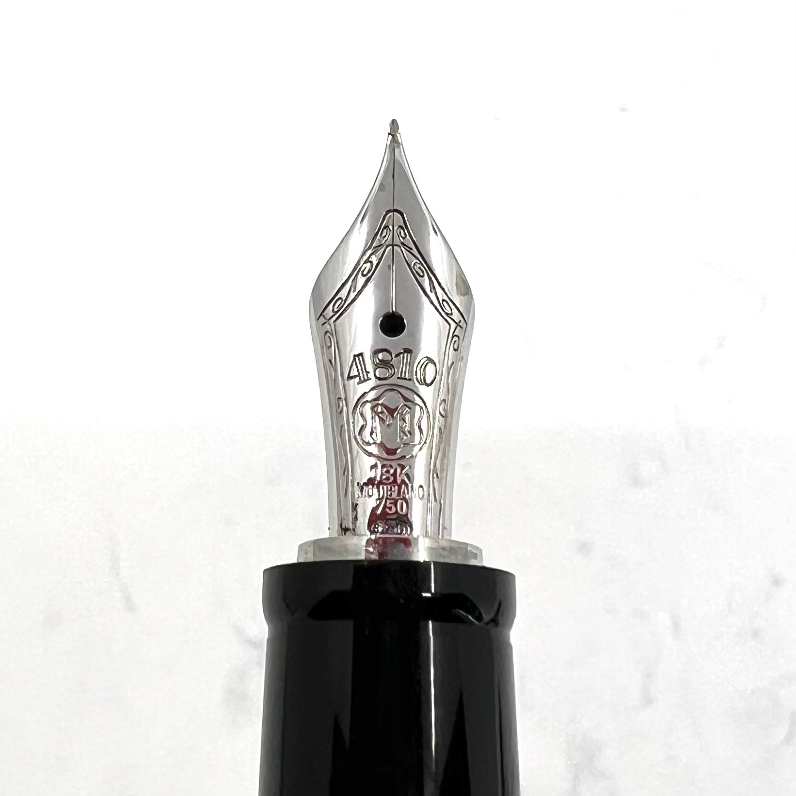 筆記具 MONTBLANC BOHEME STERLING SILVER STRIPE Montblanc Crystal Boheme Fountain Pen - Sterling Silver