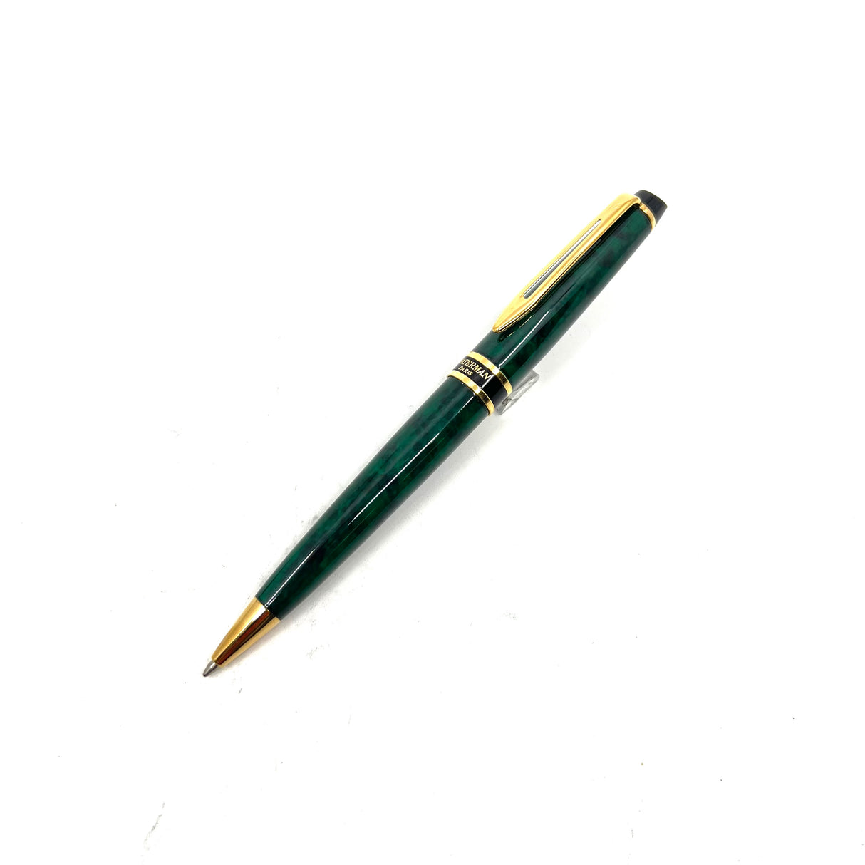 Waterman Expert  Green/Black Marbled Ballpoint Pen