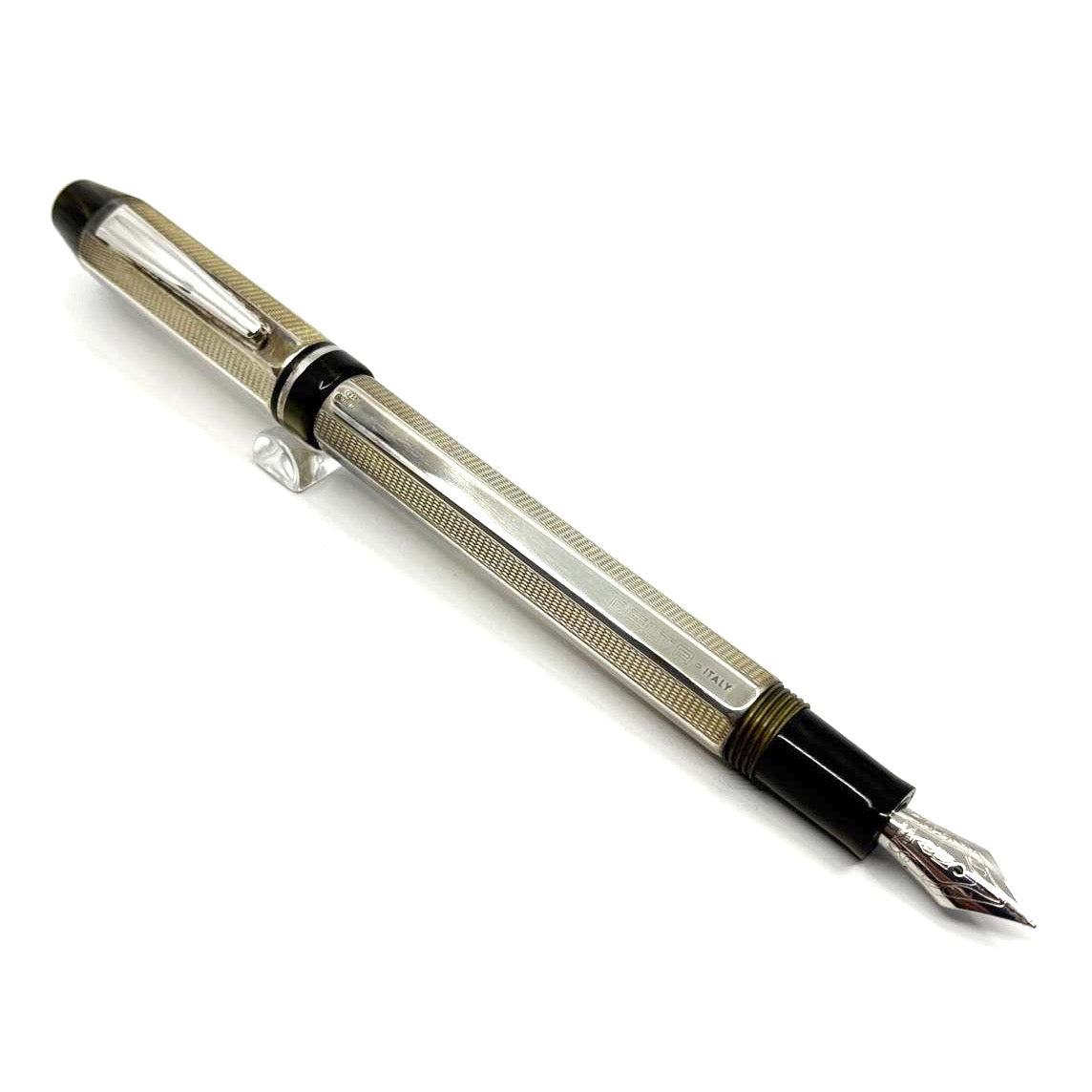 Delta Profili 8-Sided Sterling Silver Fountain Pen