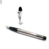 Aurora Sterling Silver Ipsilon Fountain Pen - ITALIC Stainless Steel Nib