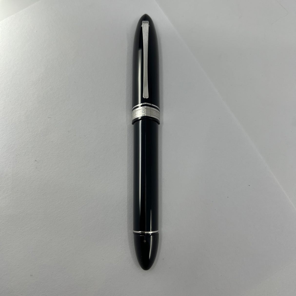 OMAS Blue/Black #360 Triangulated Fountain Pen - Medium 18kt Gold Nib