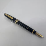 Montblanc Meisterstuck Mozart Black Resin Fountain Pen - Broad 14kt Gold  Nib