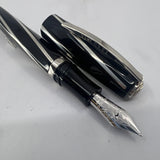 Visconti Black Divina Large Fountain Pen  - Broad 14kt Gold  Nib