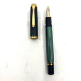 Pelikan  M800 Green Striped Fountain Pen - W. Germany Early Model