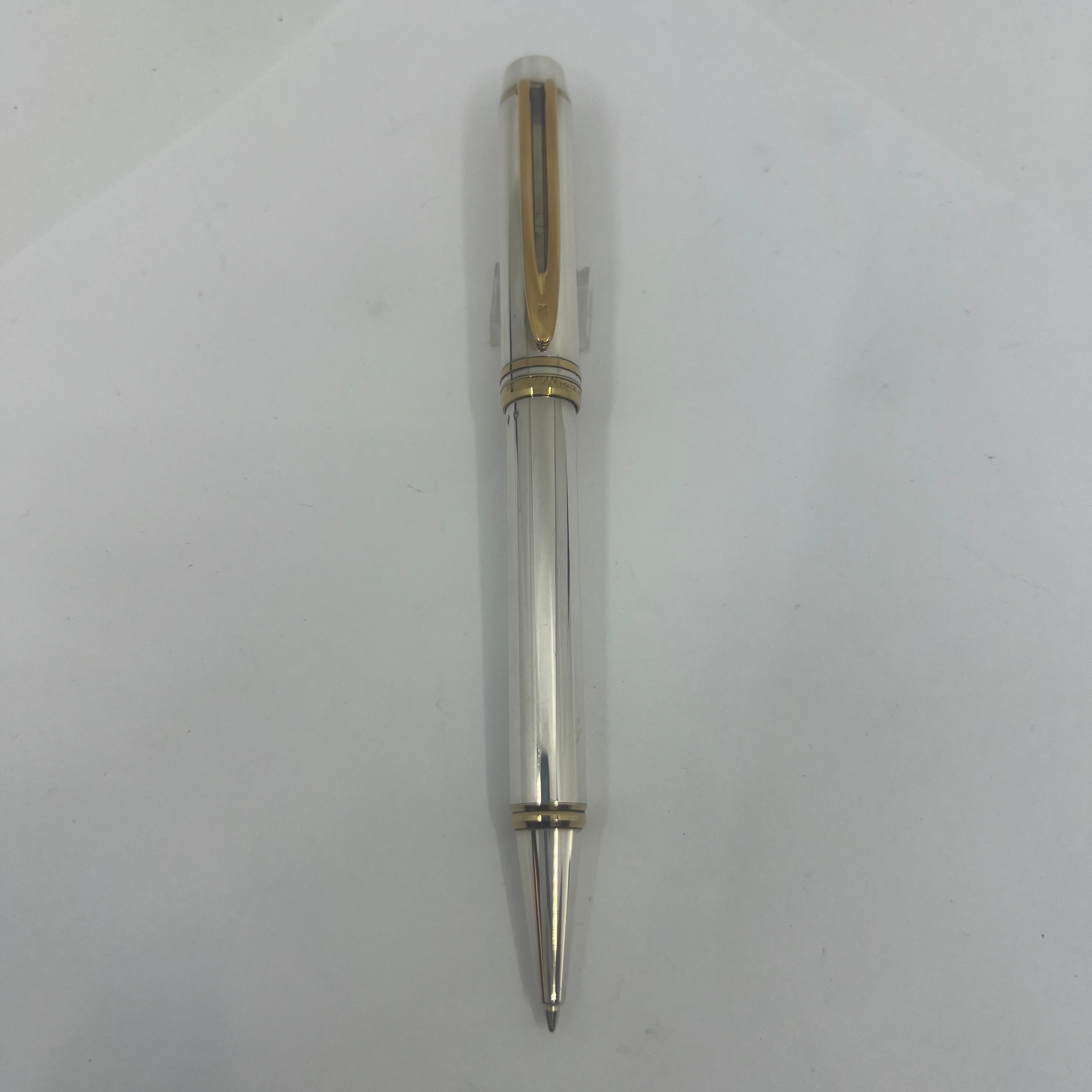 Waterman Man 100 Full Covered Sterling Silver Ballpoint Pen