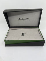 Montegrappa Quatttro Zero Black Squared / Brushed Gold-Plated Trim Fountain Pen - Fine 14kt Gold Nib