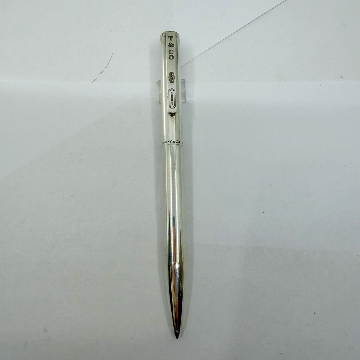Tiffany  & Co. Hefty Large Sterling Silver Ballpoint Pen in Plain Pattern - Circa 1990s