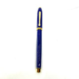 Cross Townsend Blue Lapis Lazuli/ 22K Gold Dust Fountain Pen - Medium 18kt Gold Nib