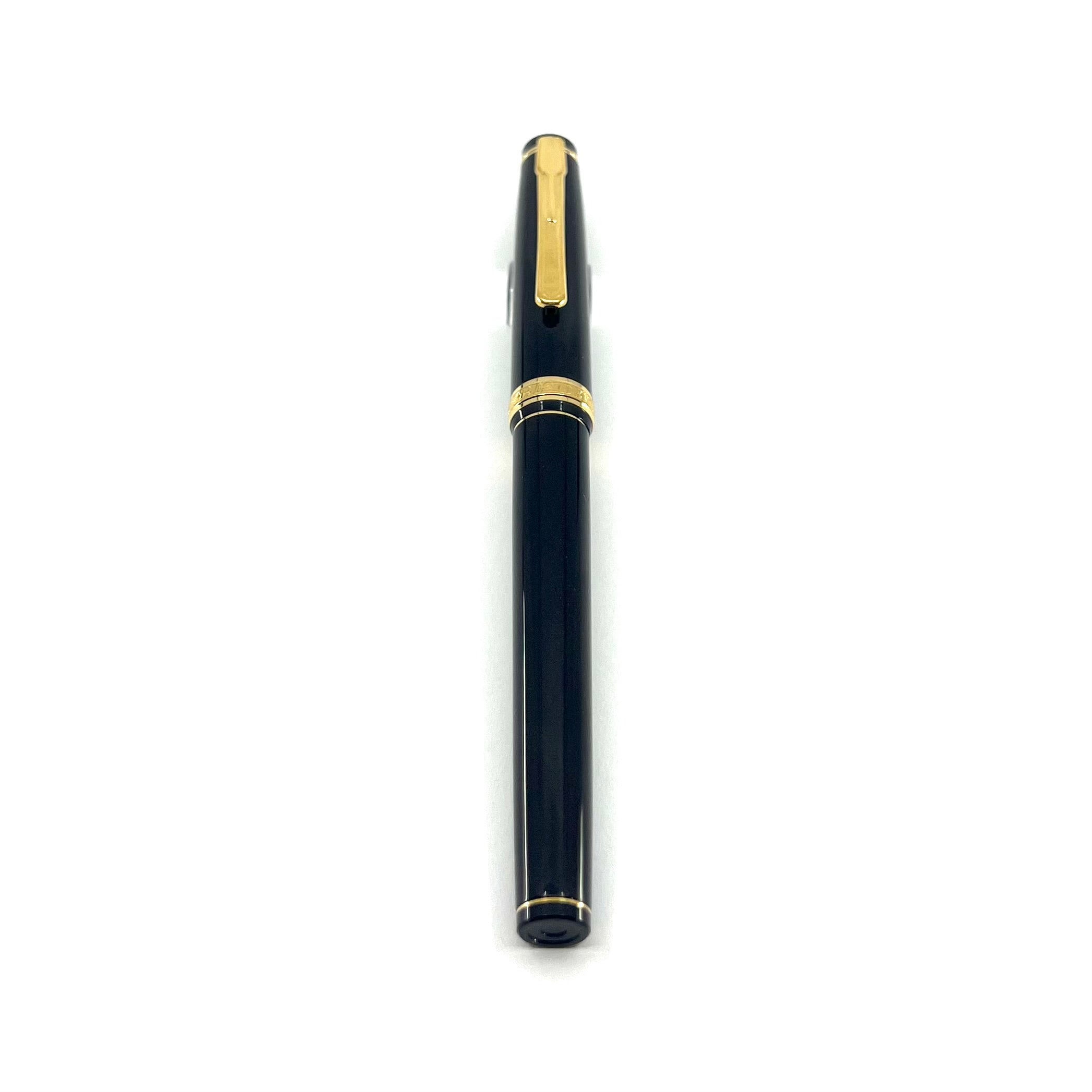 Platinum President (Early Style) Black Fountain Pen - Medium 22kt