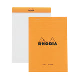 RHODIA ORANGE BLANK NOTEPAD 5.8 X 8.3in (6 X 8 1/4)