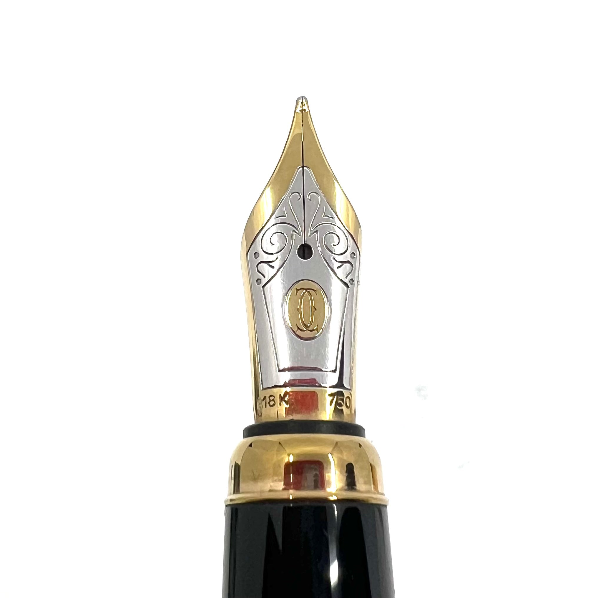 Cartier - Louis Cartier Gold Plated Fluted Fountain Pen (Ca. 2006