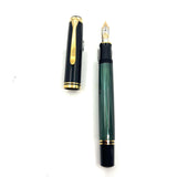 Pelikan Souveran M800 Green Striped Fountain  Pen