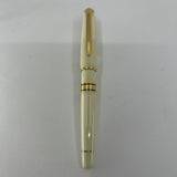Waterman Ivory Resin Charleston Fountain Pen  - Fine 18kt Gold  Nib