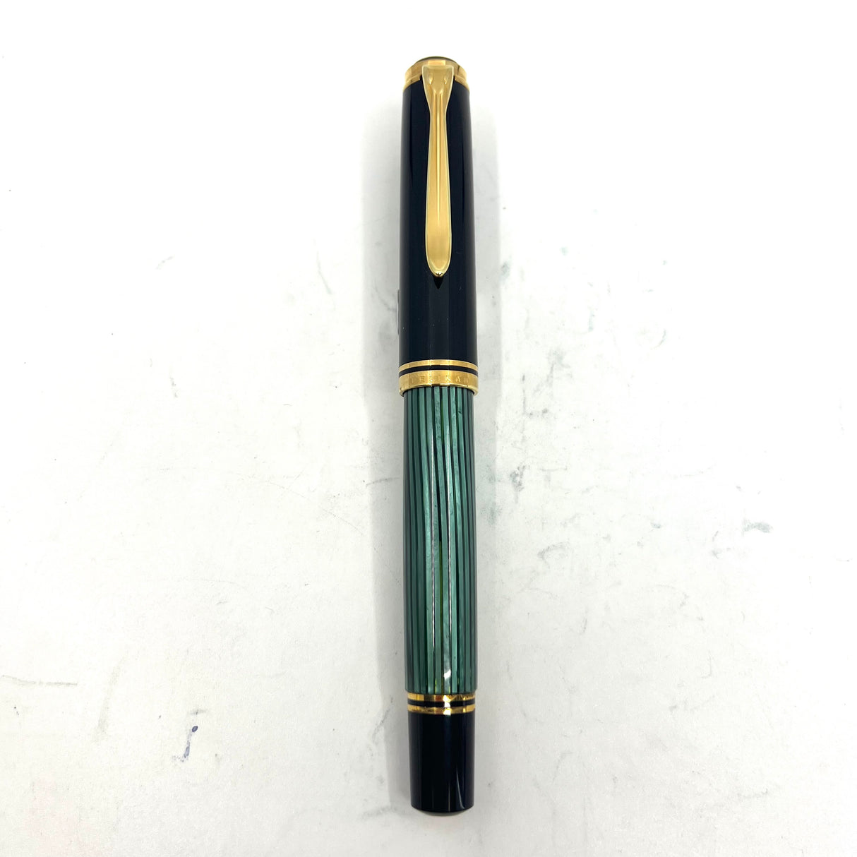 Pelikan  M800 Green Striped Fountain Pen - W. Germany Early Model