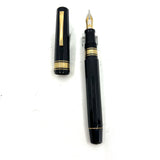 OMAS  Senior Paragon Extra - Large Black Fountain Pen - Flexible Double Broad 18K Nib