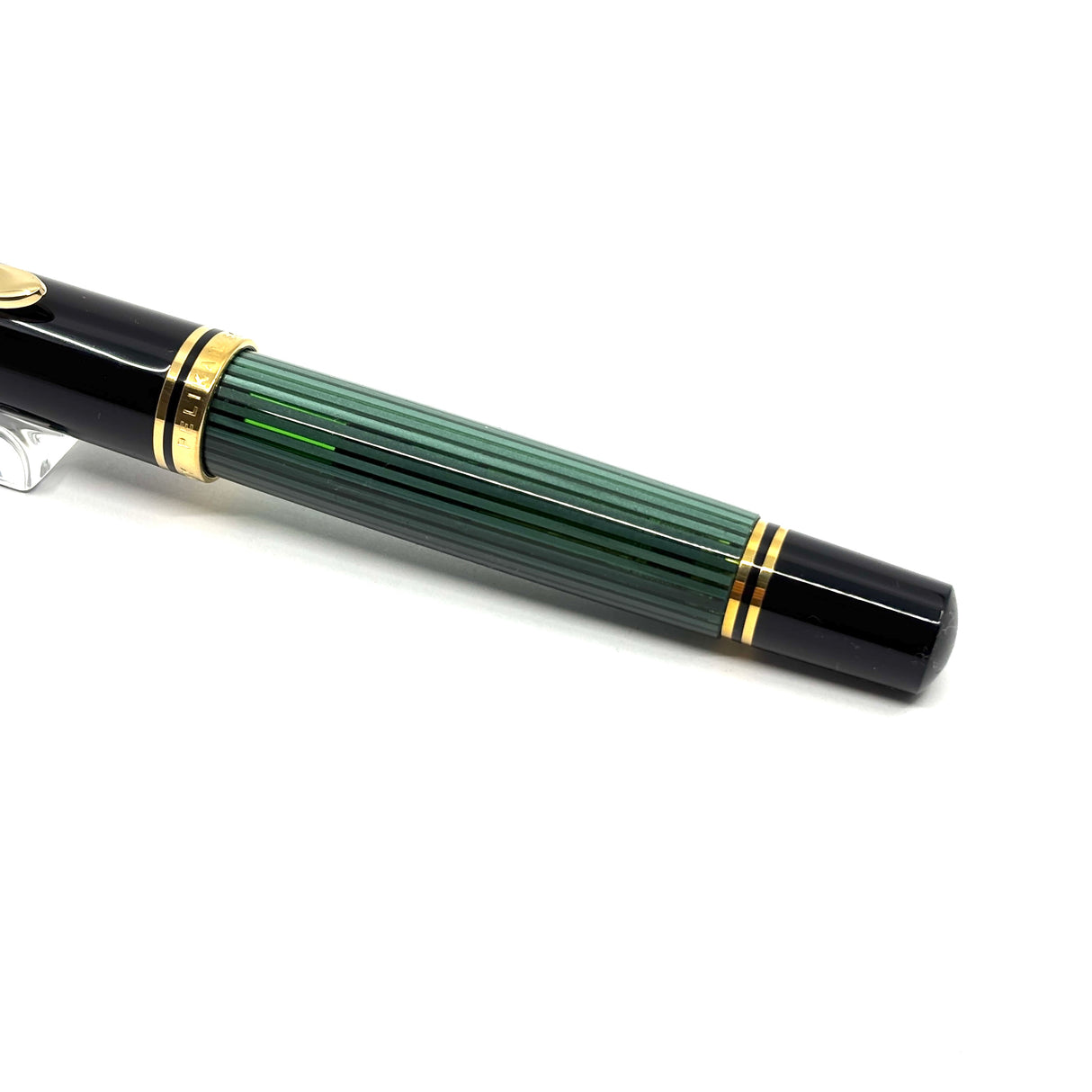 Pelikan M800 Souveran Black & Green Striped Fountain  Pen