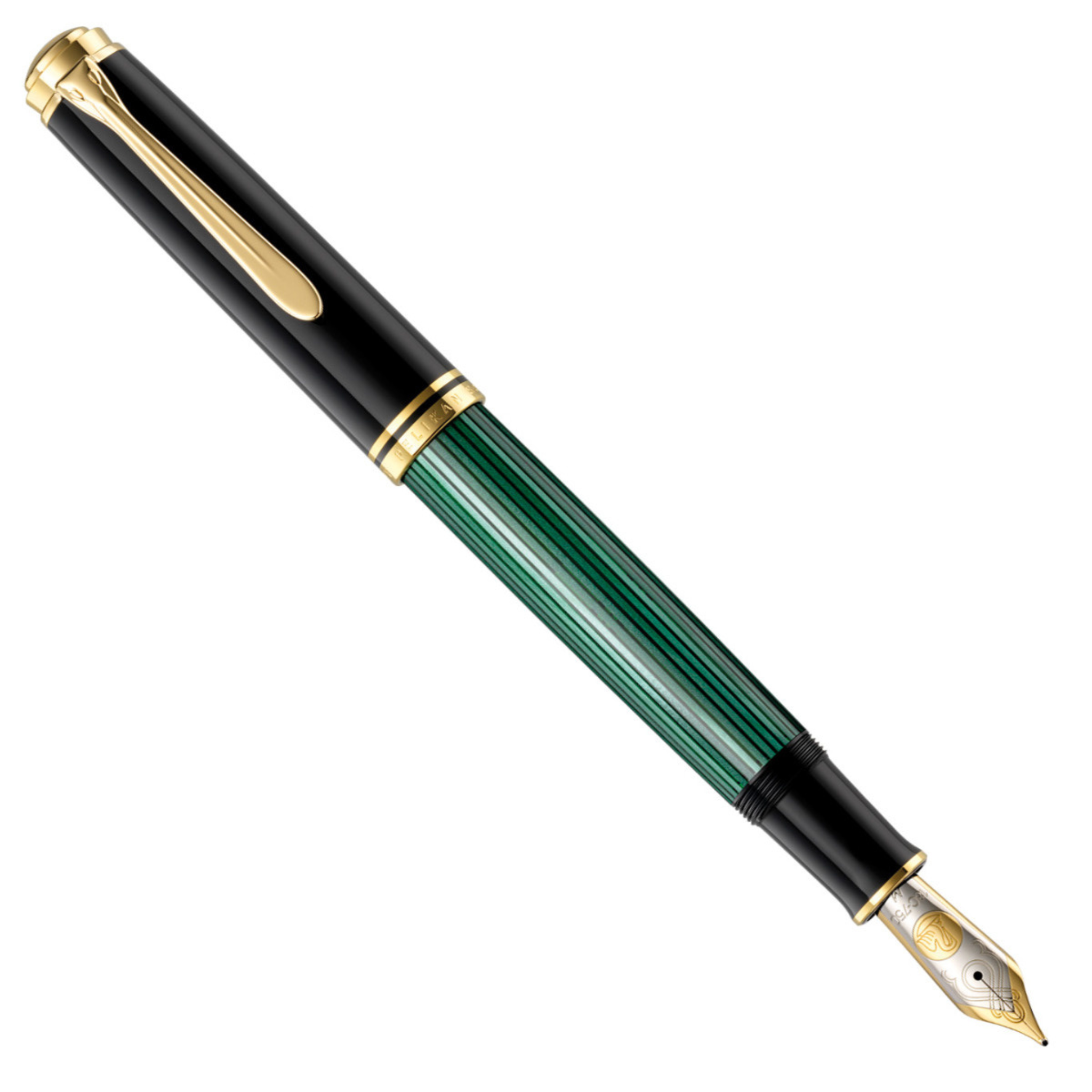 Pelikan Souveran 1000 - Green/Black - Green Fountain Pen