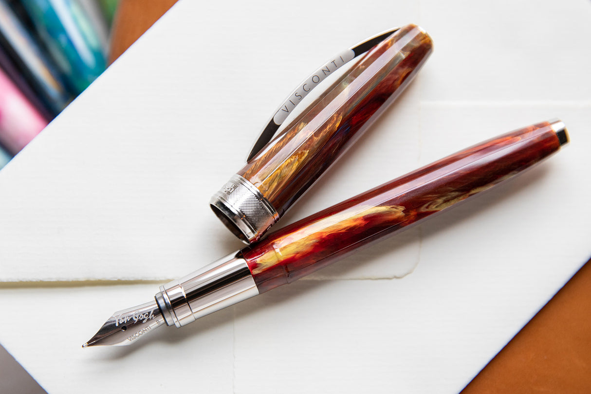 Visconti Van Gogh Impressionist Red Vineyard - Fountain Pen