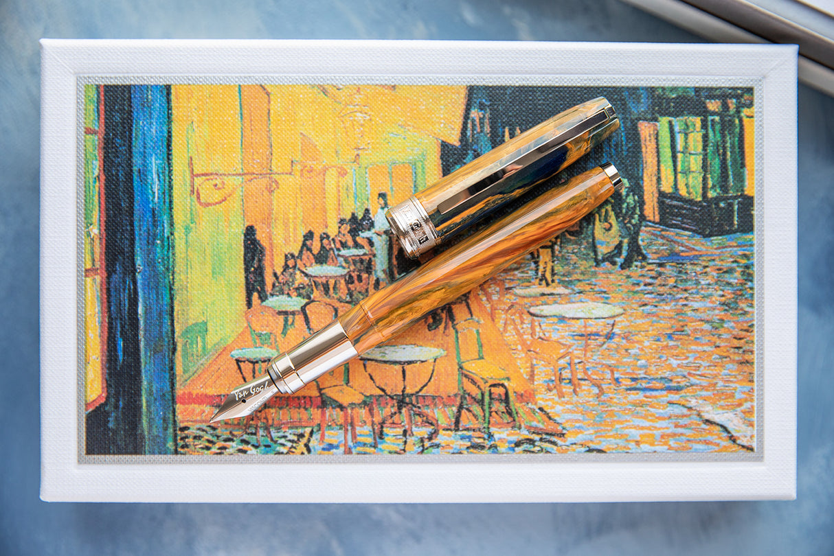 Visconti Van Gogh Impressionist Café Terrace at Night - Fountain Pen